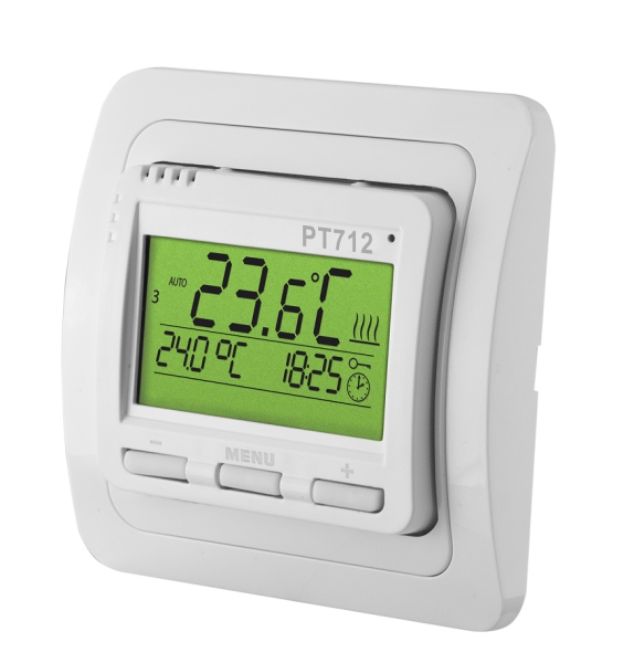 Digitaler Unterputz-Thermostat PT712 fuer KNEBEL Infrarotheizungen