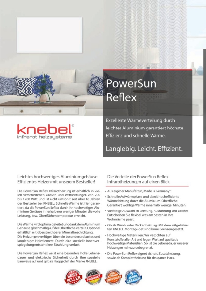 KNEBEL Infrared Heating PowerSun Reflex 900W