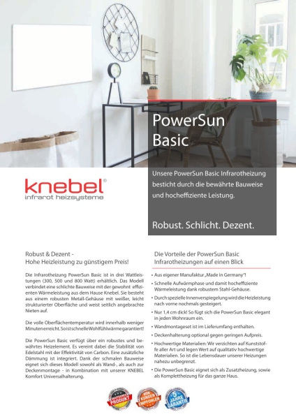KNEBEL Infrared Heating PowerSun Basic 300W